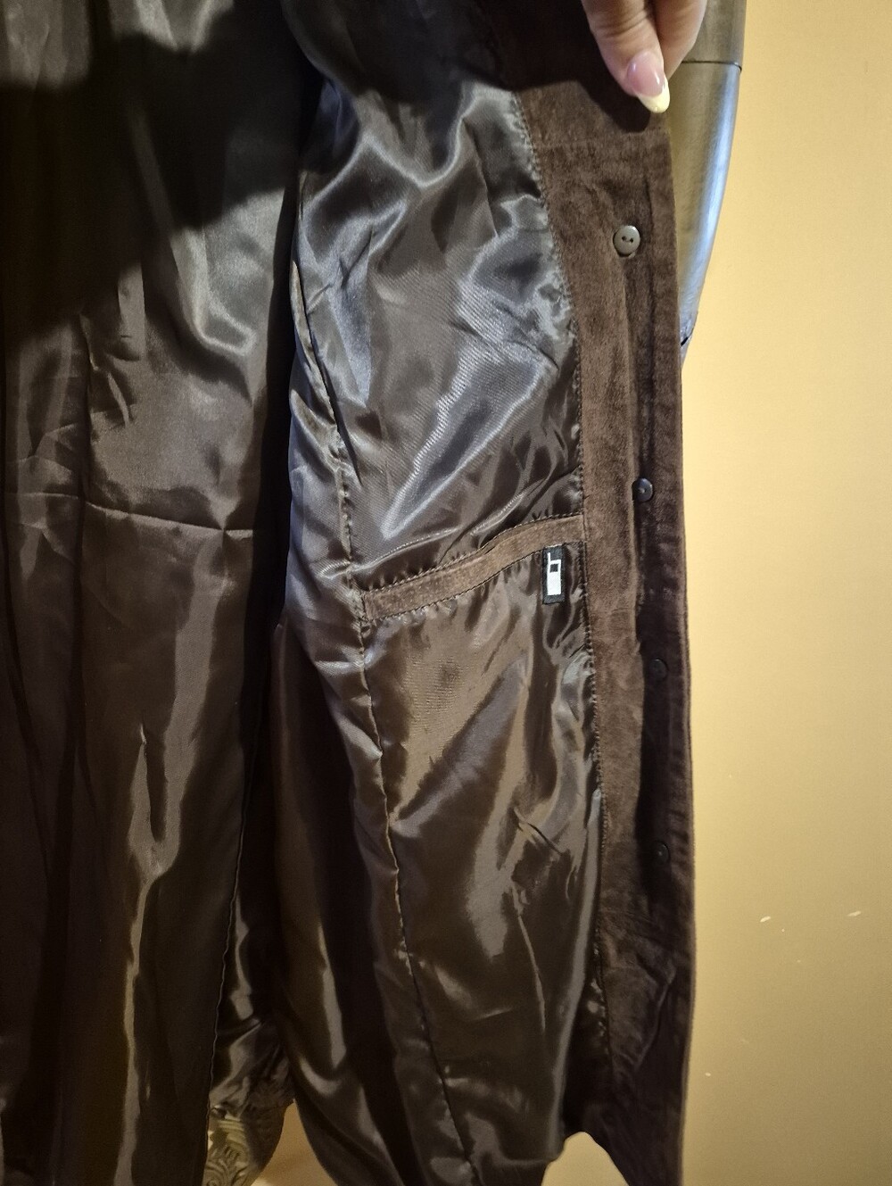 Relativity Genuine Brown Leather Suede Lined Jacket XL - Picture 6 of 8